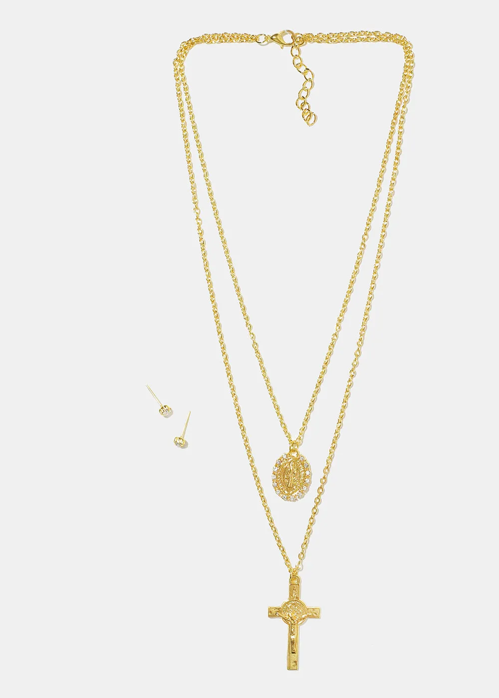 Cross Layered Necklace