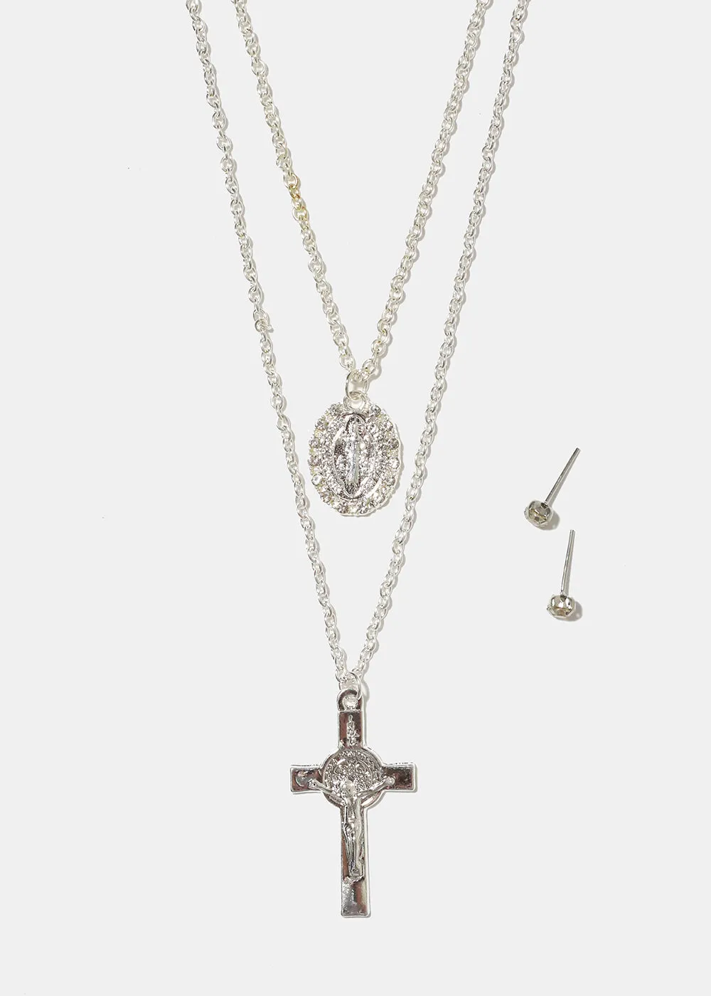 Cross Layered Necklace