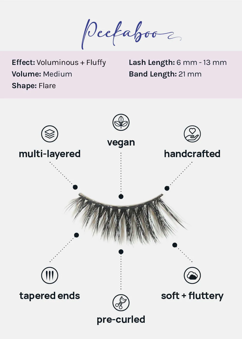 Demi-Dream Half Lashes  Peekaboo