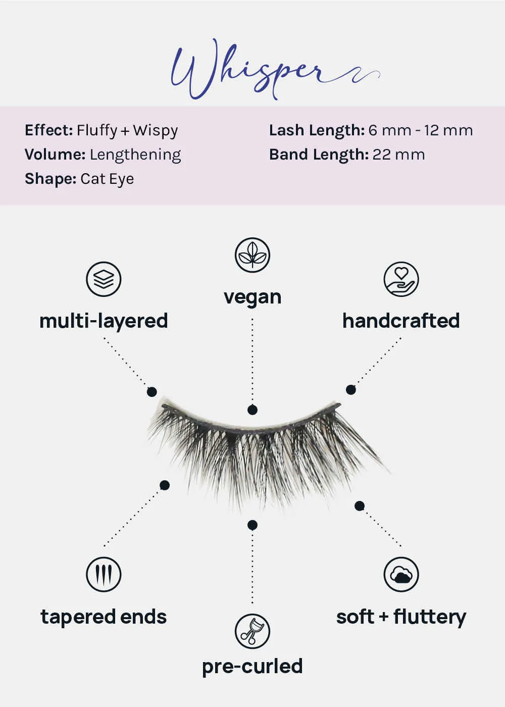 Demi-Dream Half Lashes  Whisper