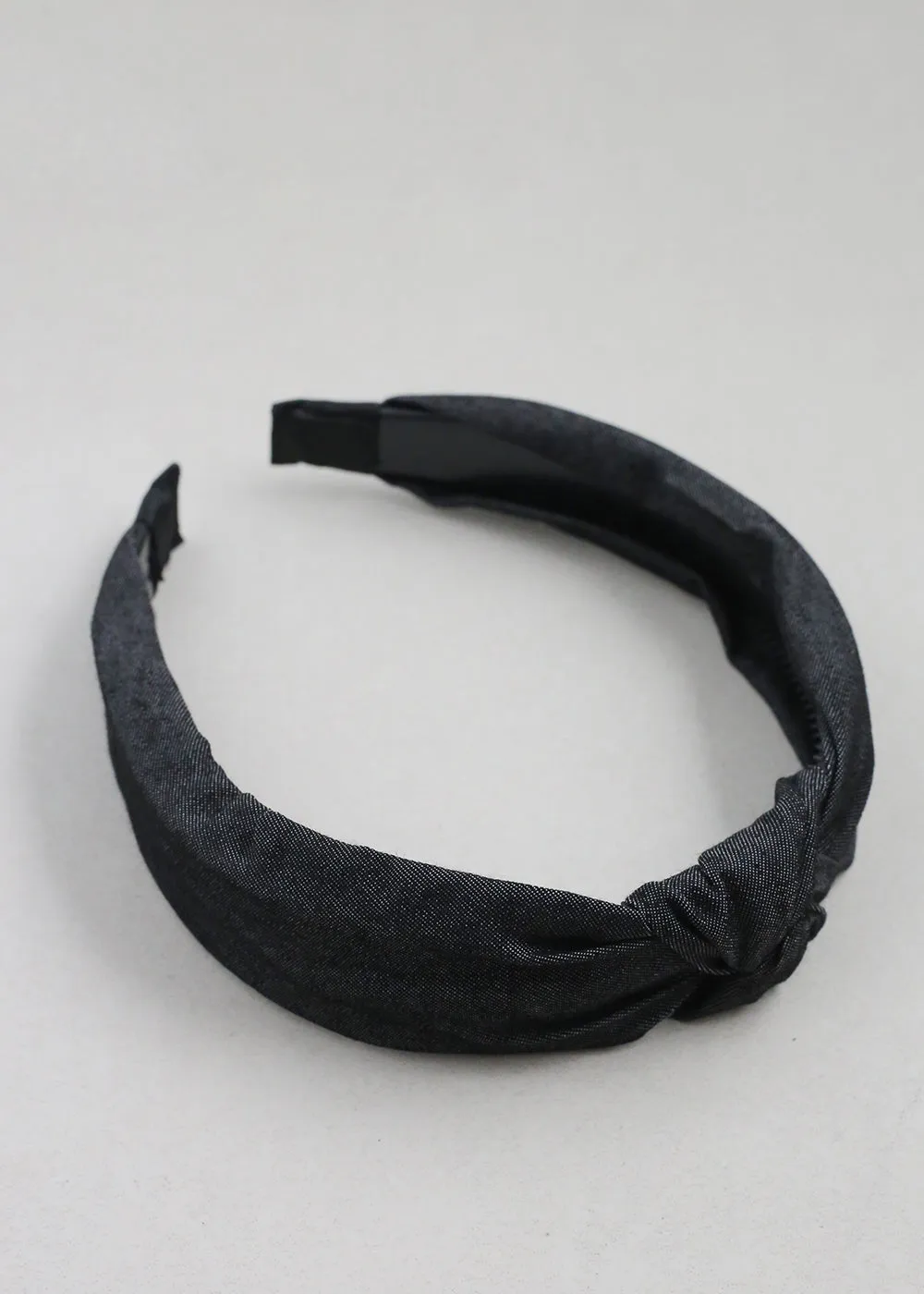 Denim Top Knot Headband