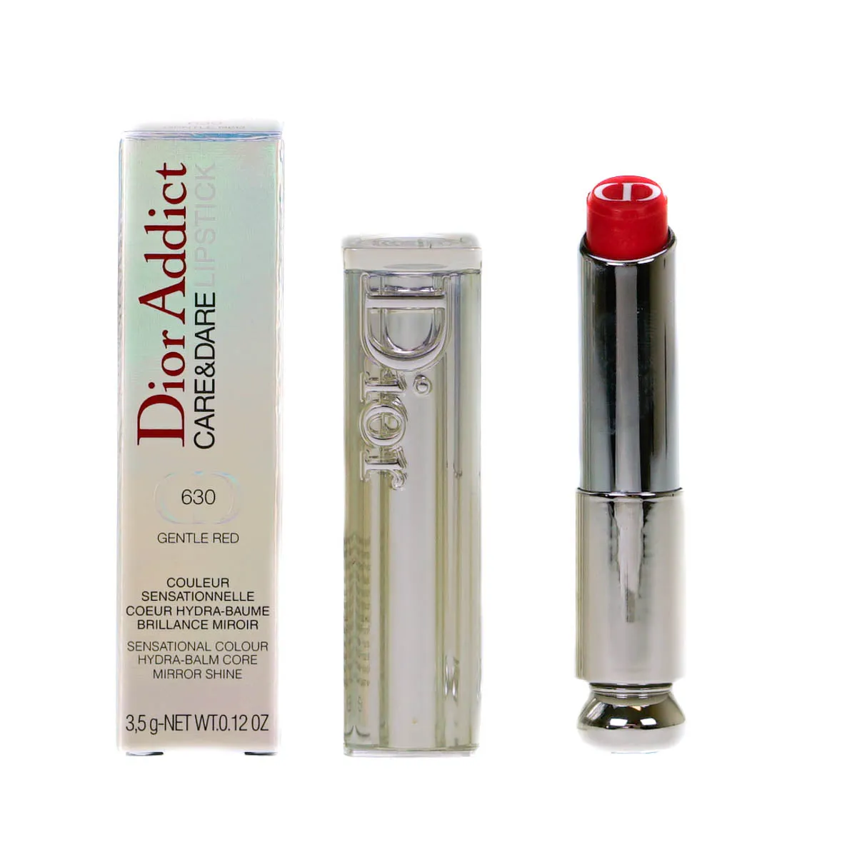 Dior Addict Red Lipstick Care & Dare 630 Gentle Red