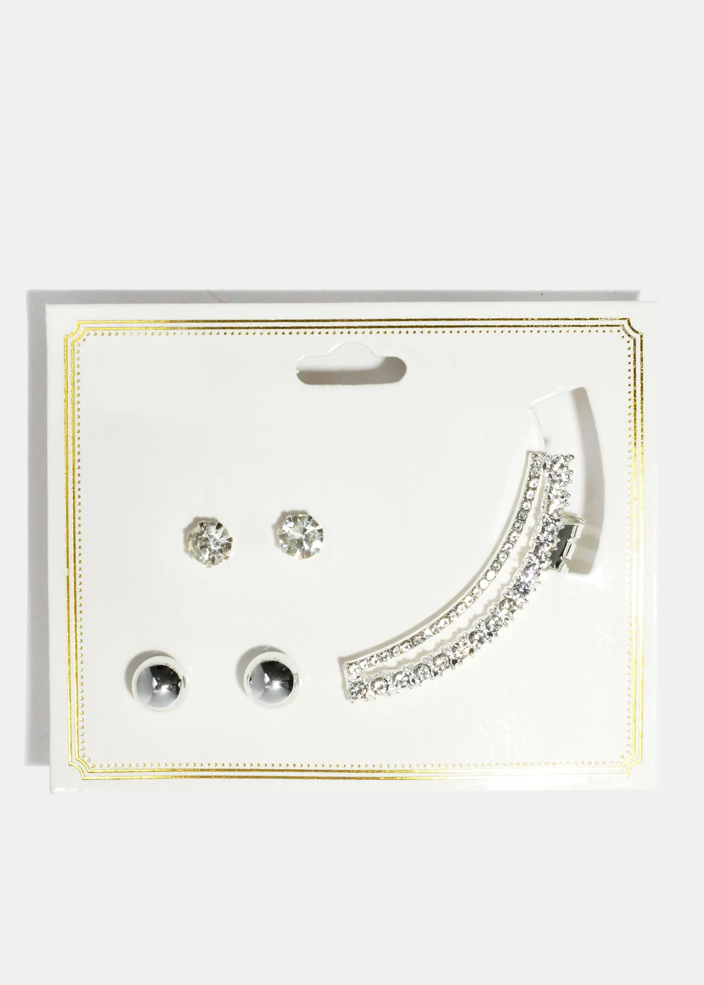 Ear Cuff and Stuff Earring Set