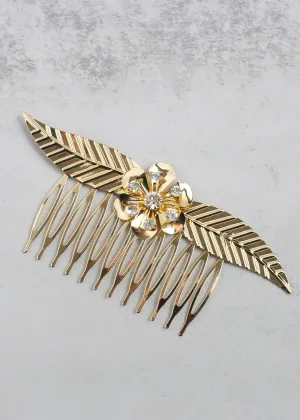 Elegant Floral Hair Comb