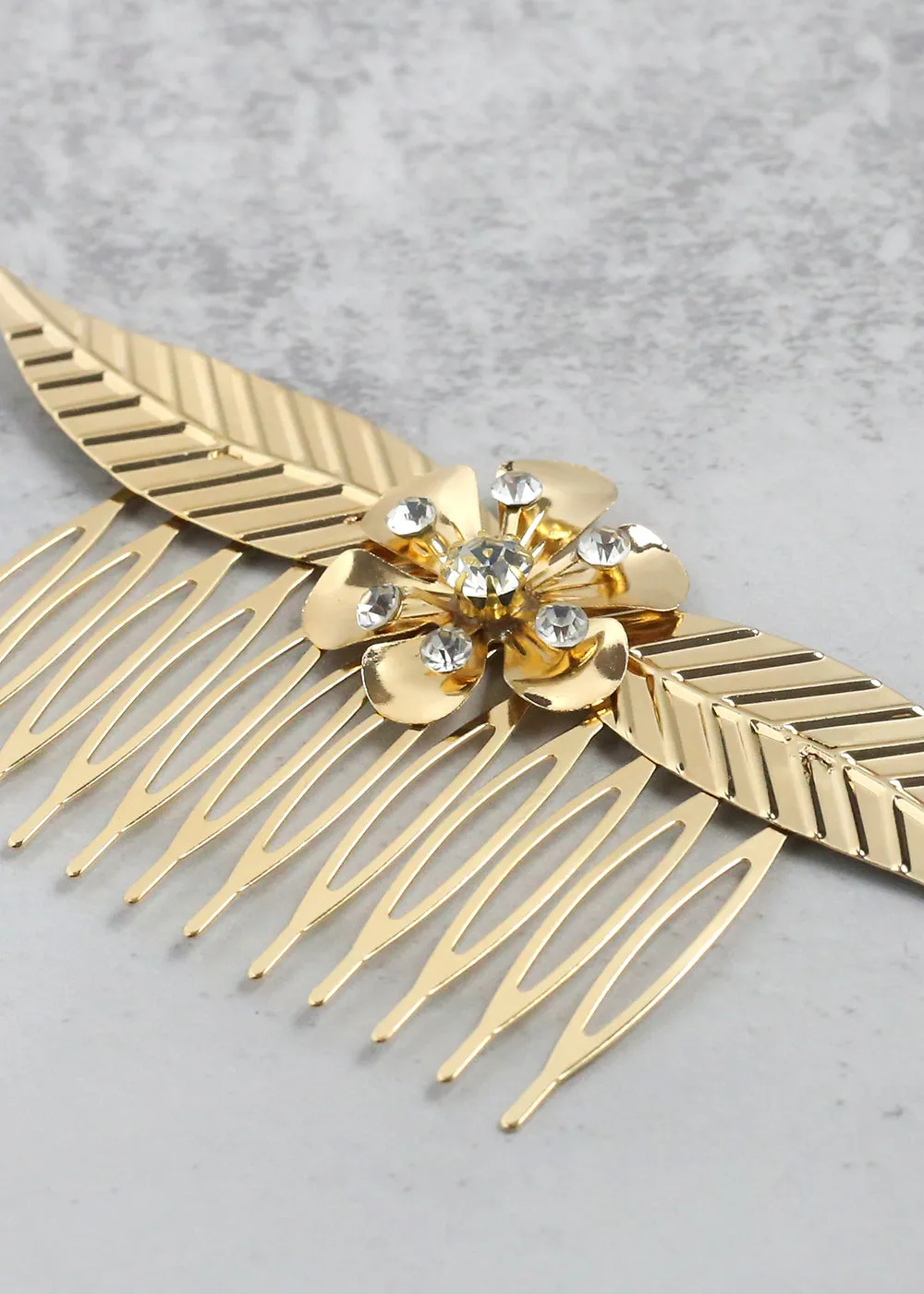 Elegant Floral Hair Comb