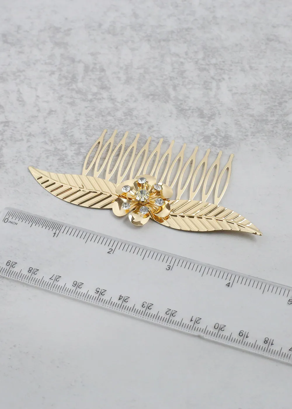Elegant Floral Hair Comb