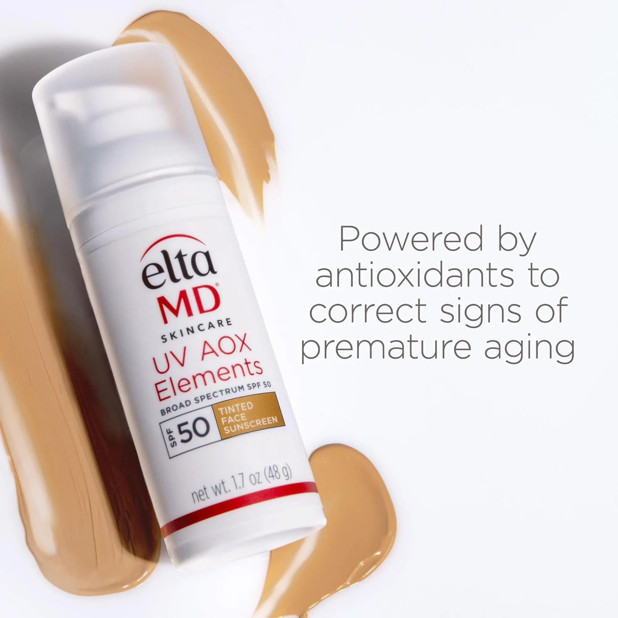 Elta Md UV AOX Elements Broad Spectrum SPF 50 Tinted Face Sunscreen