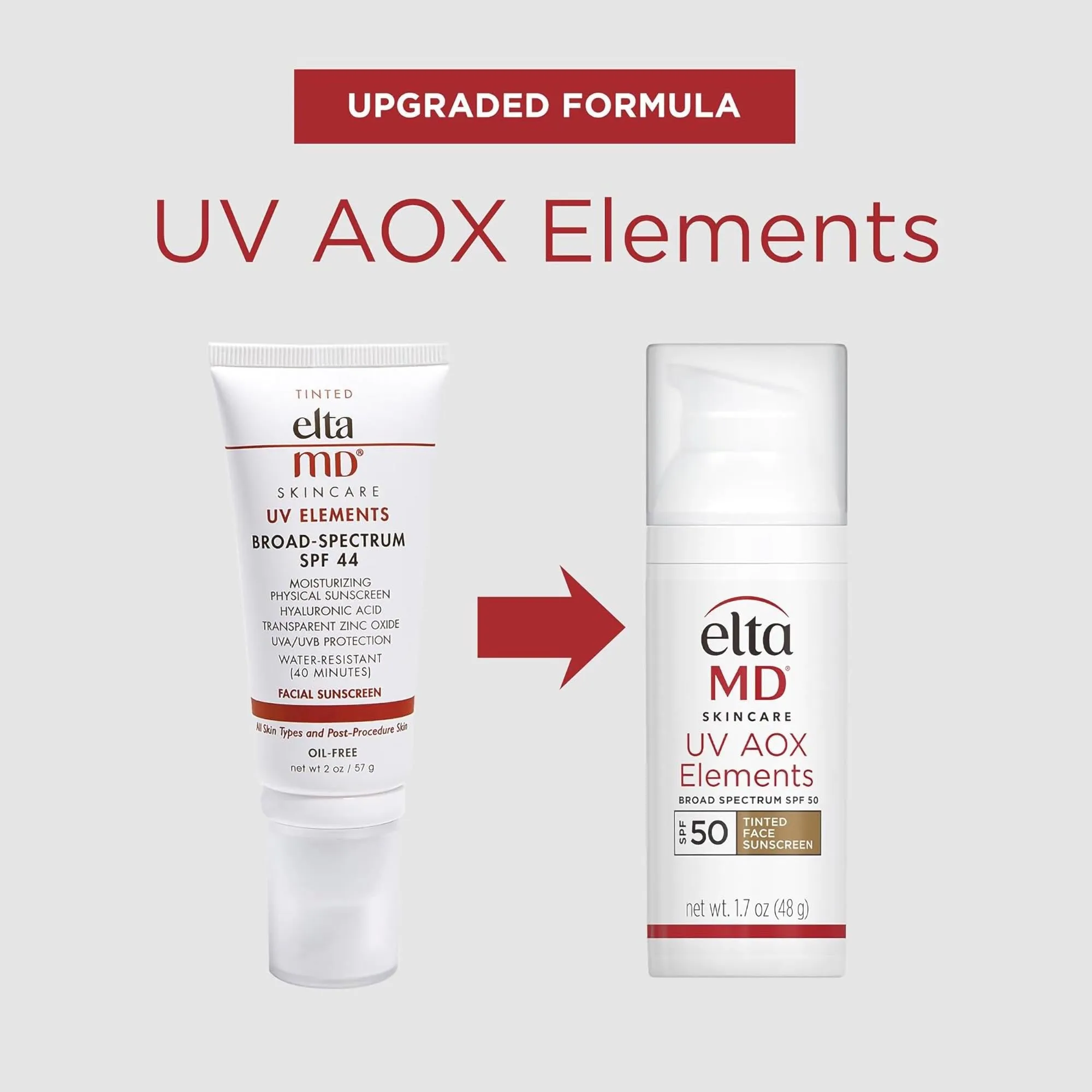 Elta Md UV AOX Elements Broad Spectrum SPF 50 Tinted Face Sunscreen