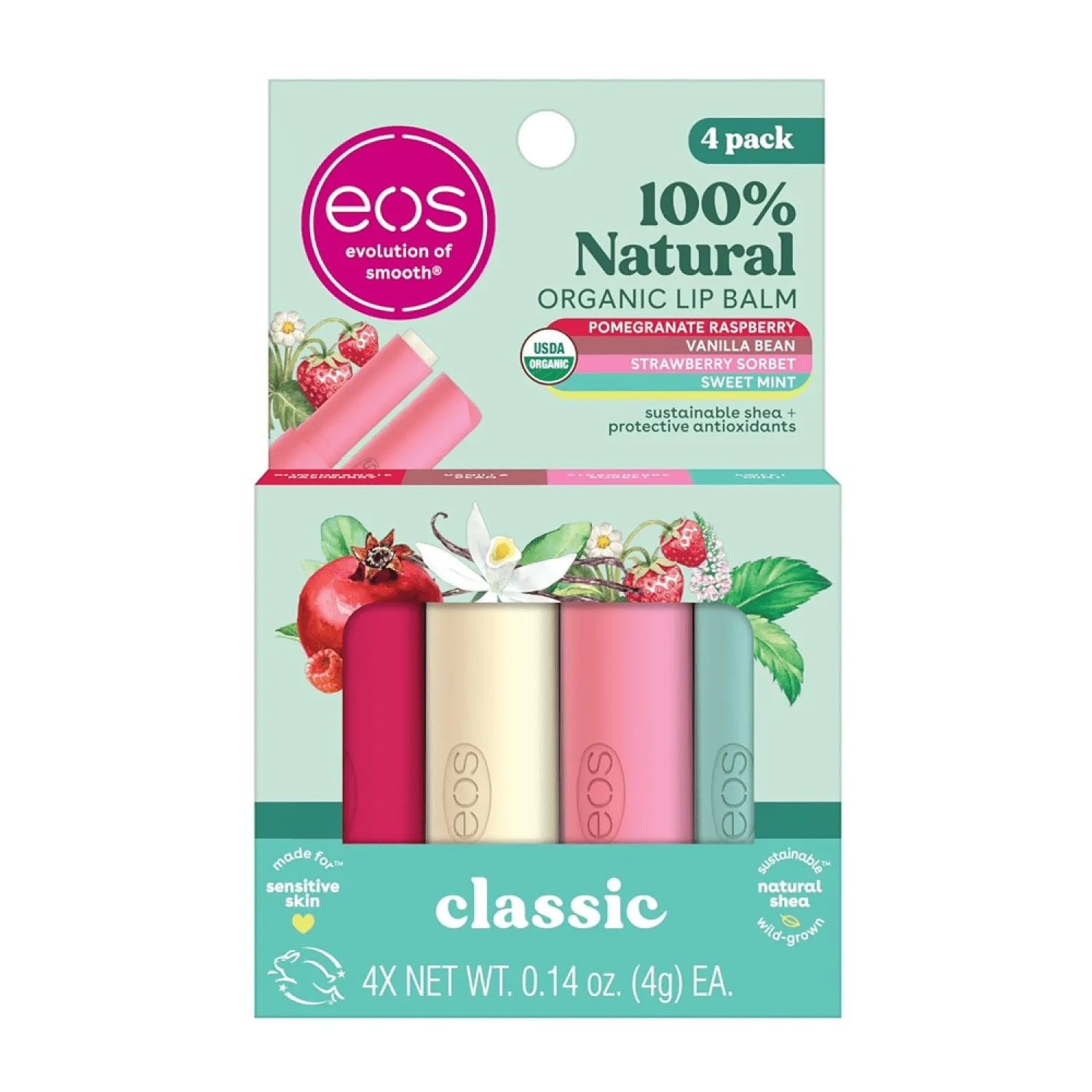 EOS 100% natural organic lip balm