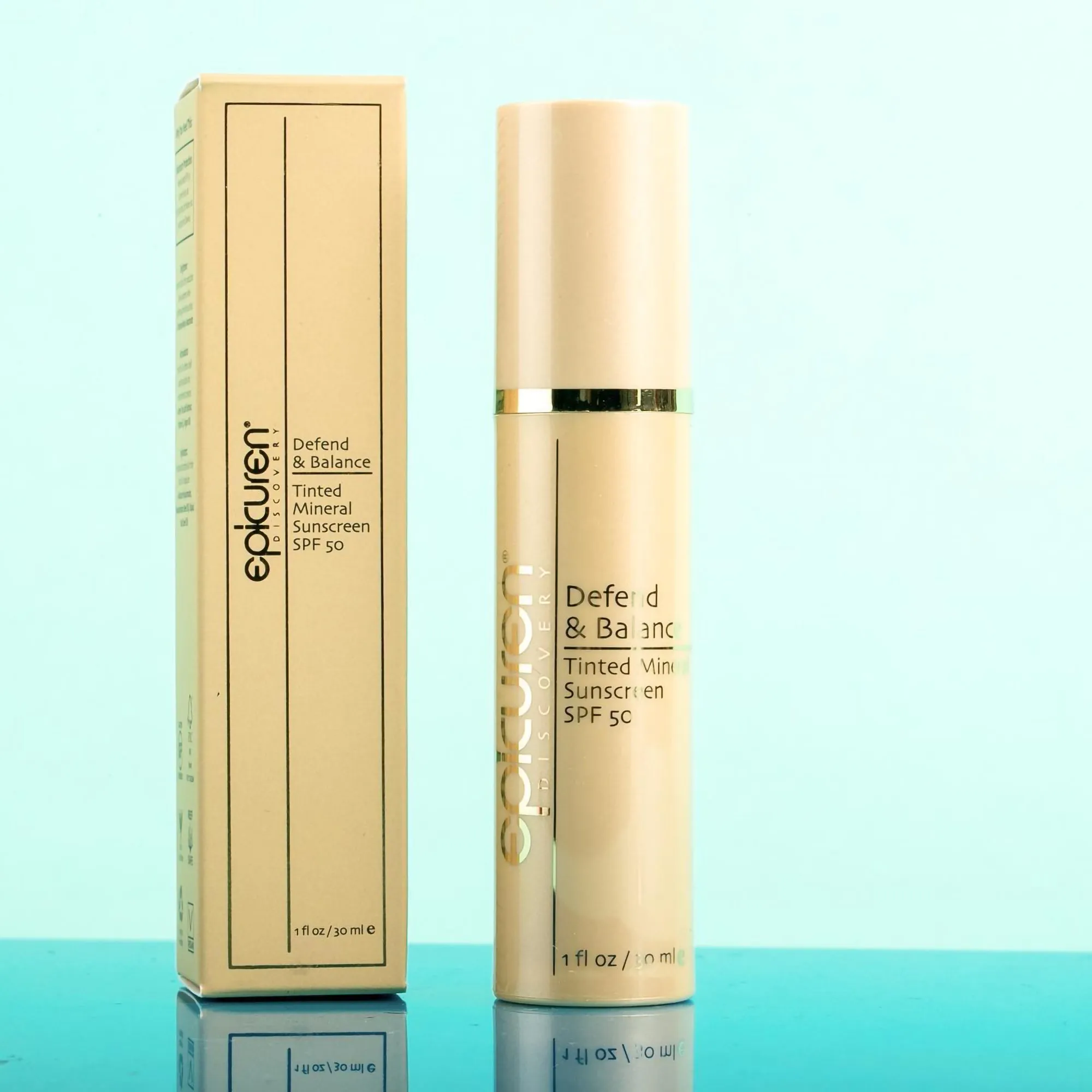Epicuren Defend and Balance Tinted Mineral Sunscreen SPF 50