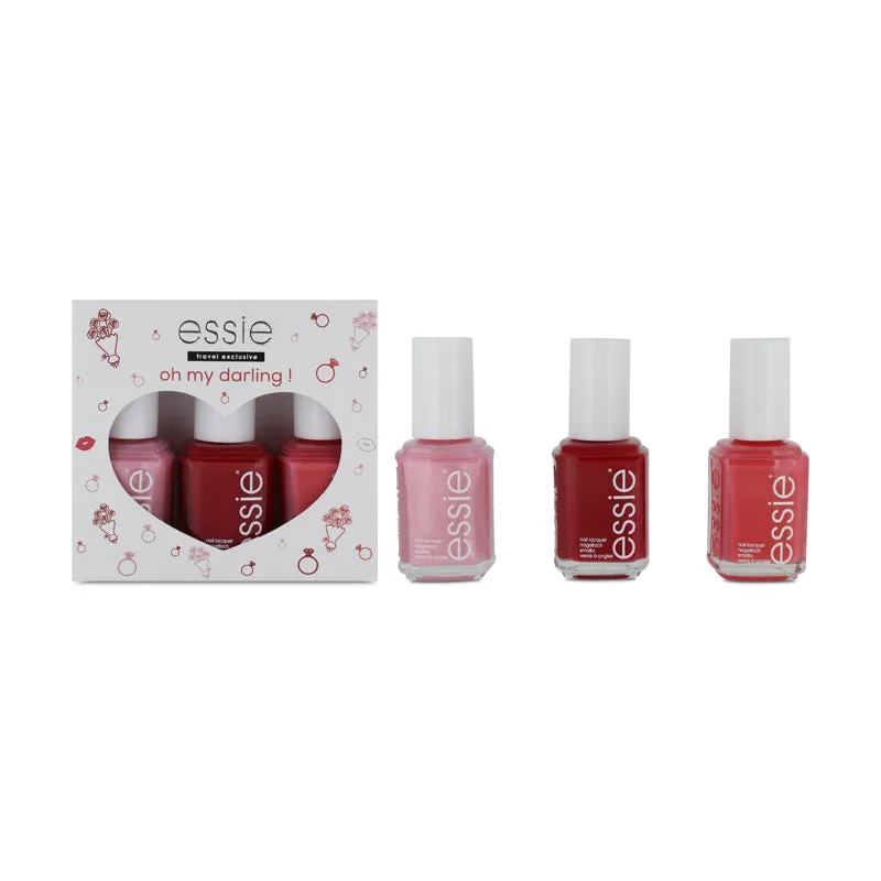 Essie Oh My Darling Pink & Red Nail Polish Gift Set