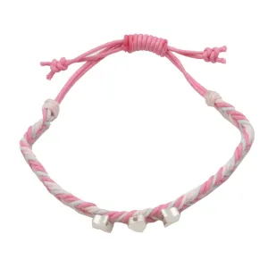 Estella Bartlett Ladies Bracelet Pink Butterfly Adjustable Corded Jewellery