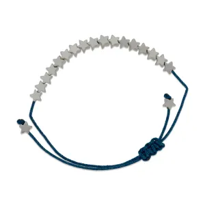 Estella Bartlett Star Bracelet Stars So Bright With Love Silver Blue Cord