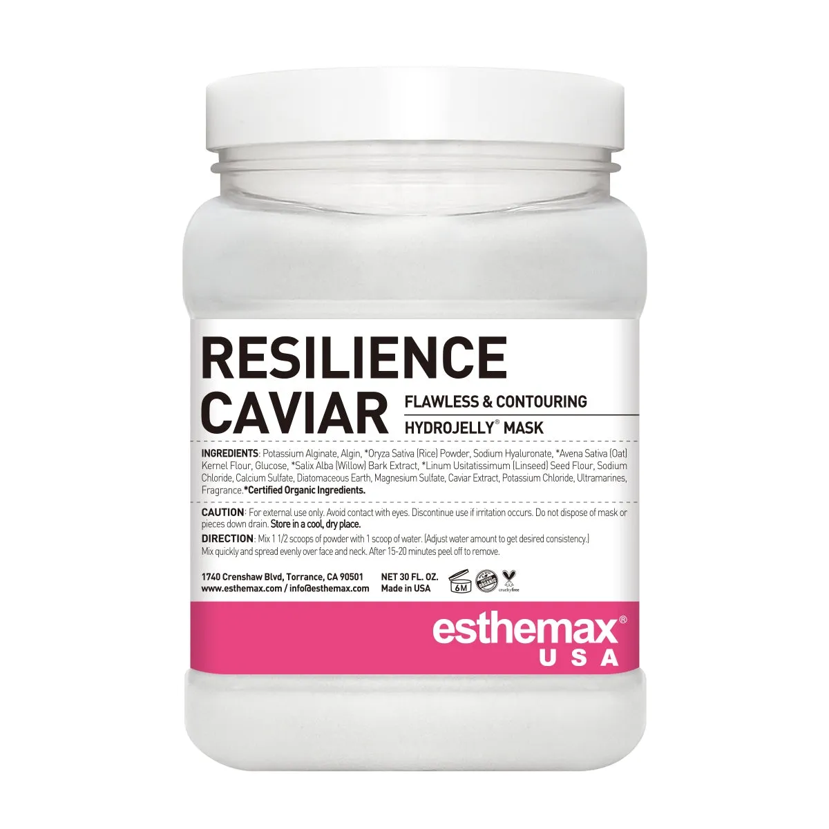 ESTHEMAX  HYDROJELLY MASKS NATURAL (RESILIENCE CAVIAR)
