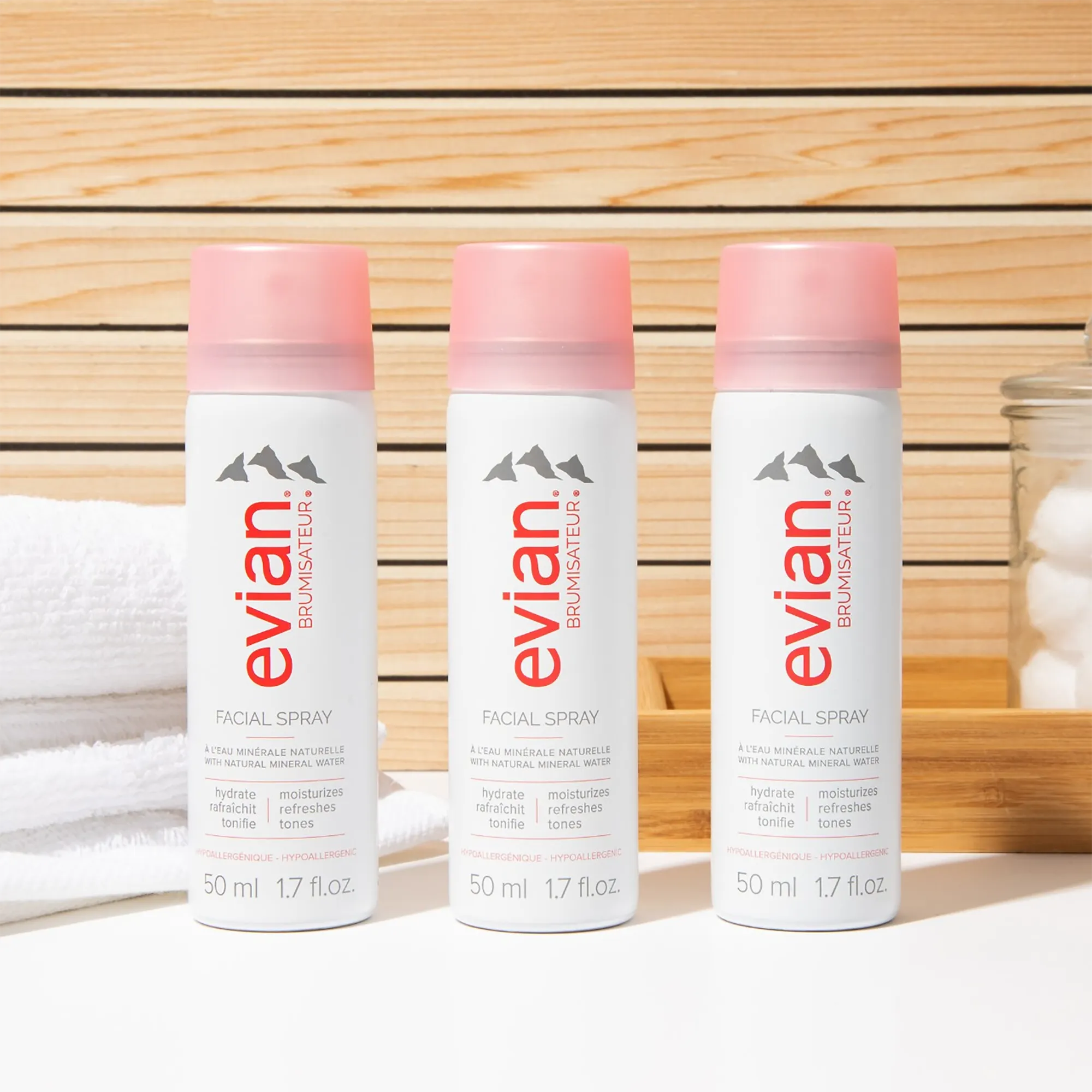 Evian Water Trio Pack