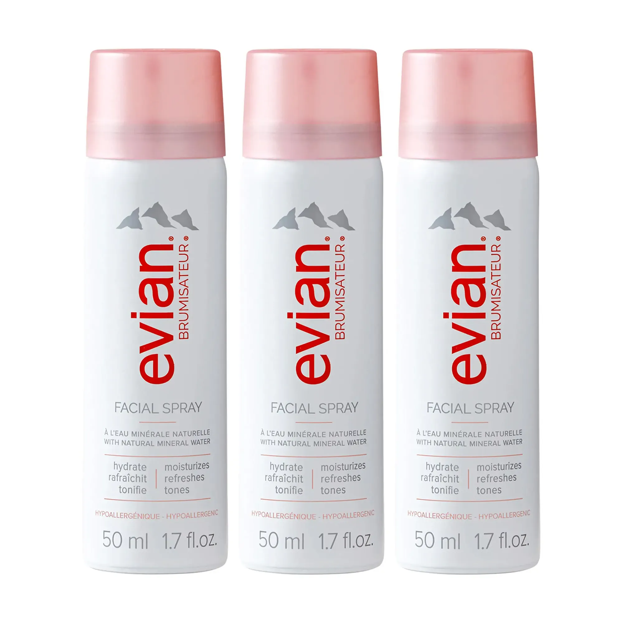 Evian Water Trio Pack