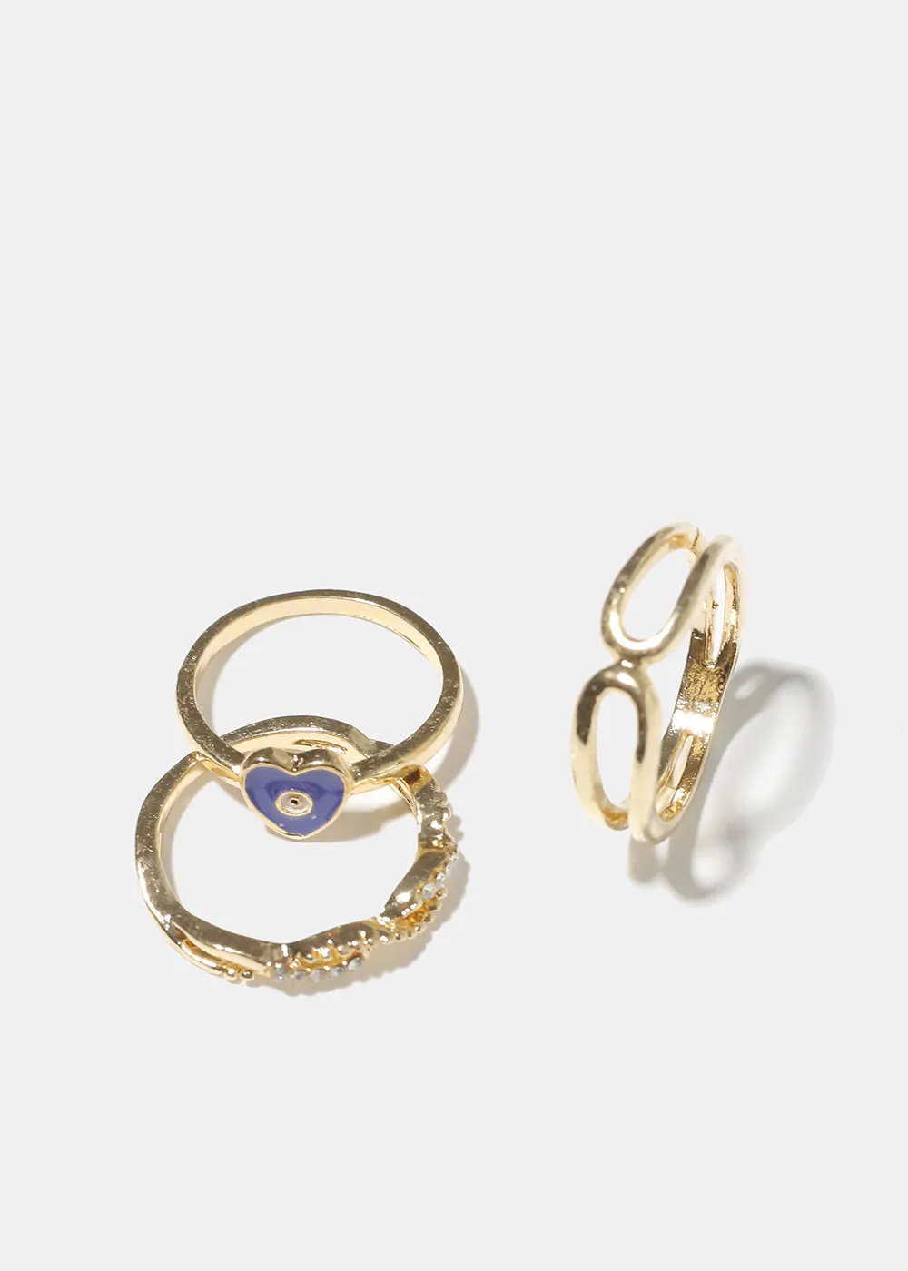 Evil Eye 3pc Ring set