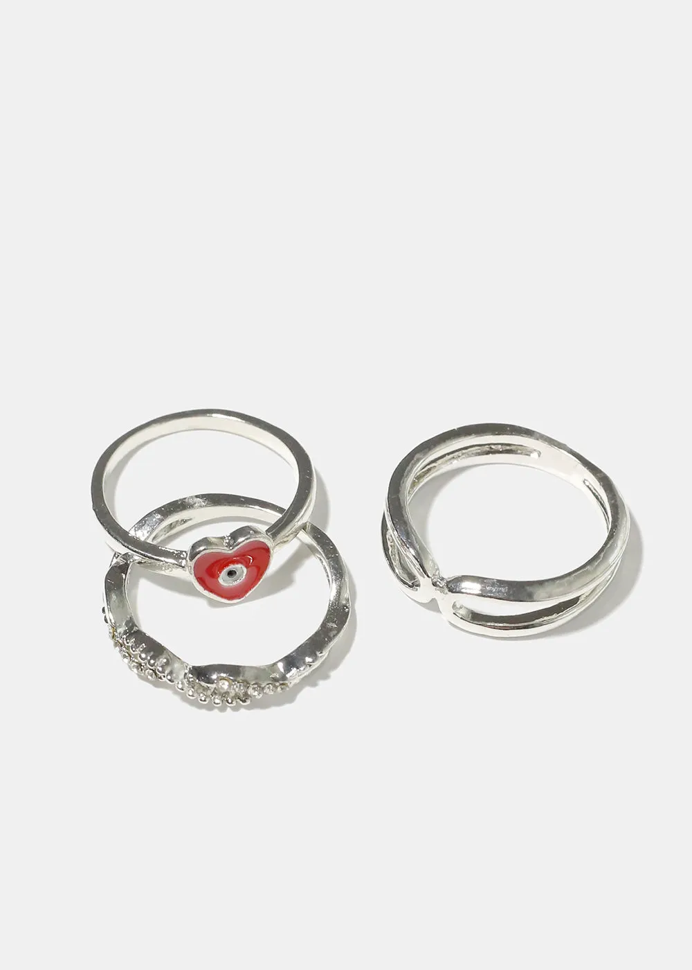 Evil Eye 3pc Ring set