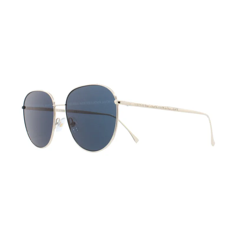 Fendi Blue Lens Gold Tone Women's Sunglasses 0379/G/S
