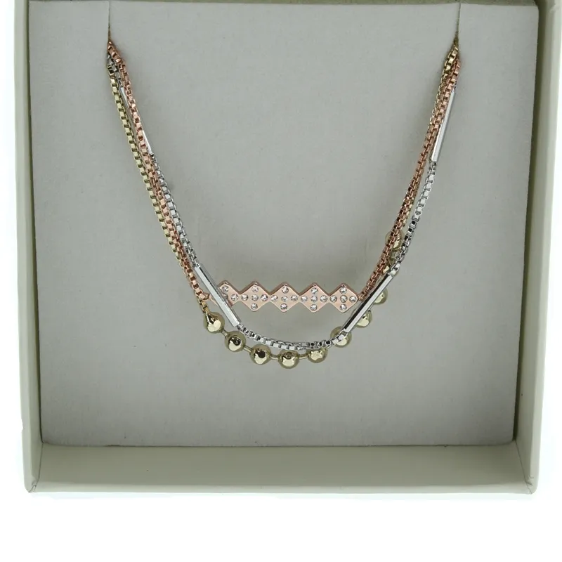 Fiorelli Bracelet Set Of 3 Gold & Rose Gold & Silver