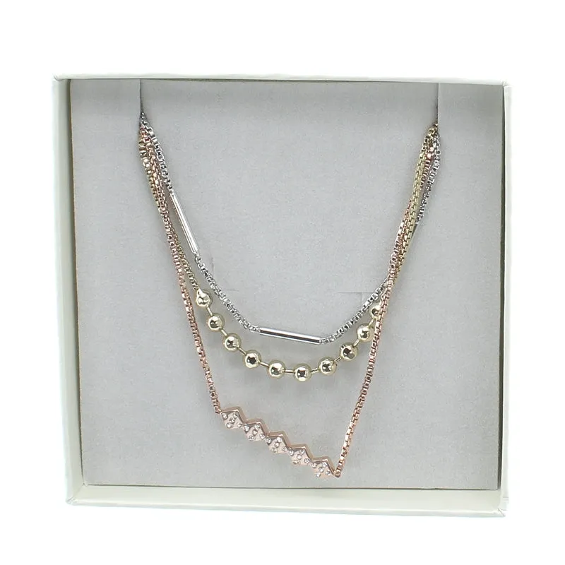 Fiorelli Bracelet Set Of 3 Gold & Rose Gold & Silver