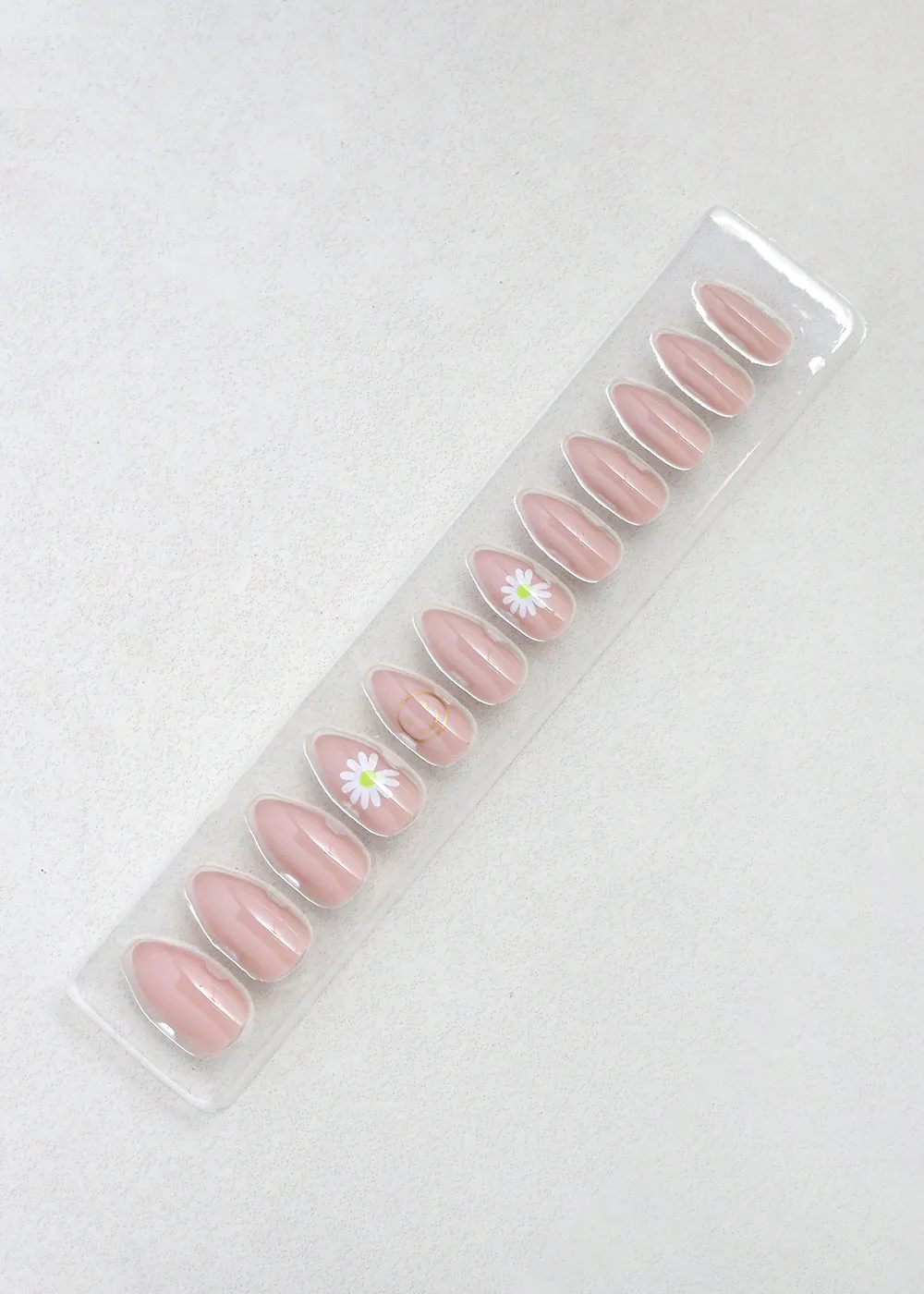 Flower Print Press-On Nails