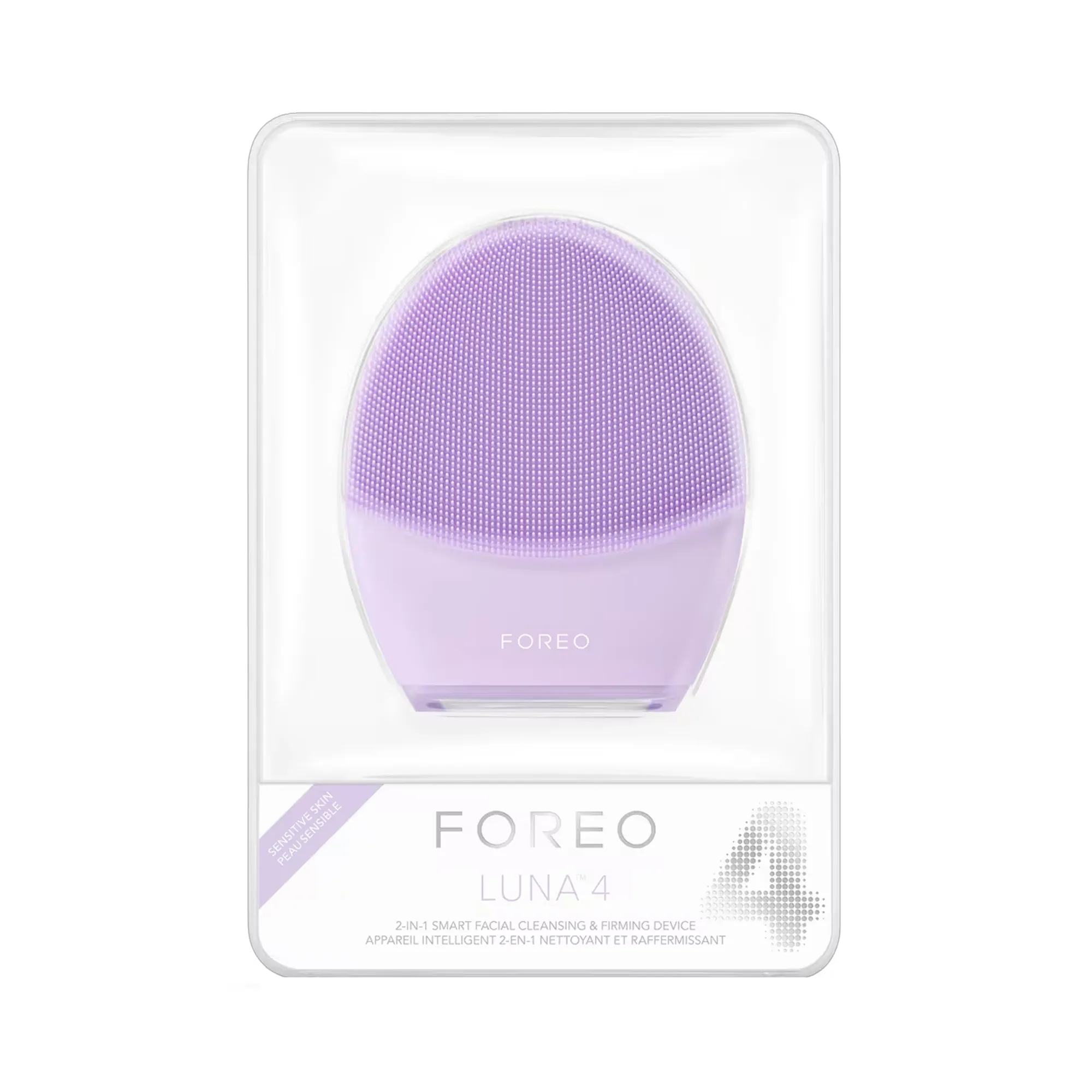 Foreo Luna 4 Facial Cleansing & Firming Device for Sensitive Skin - Purple