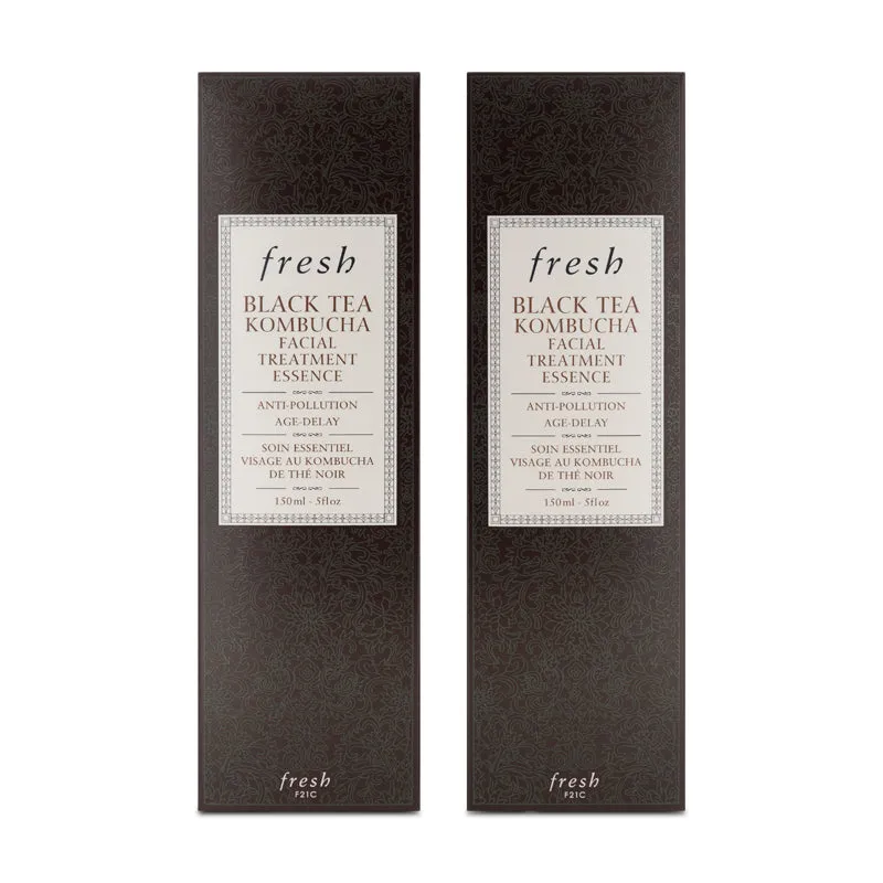 Fresh Black Tea 150ml x 2  Kombucha Facial Treatment Essence