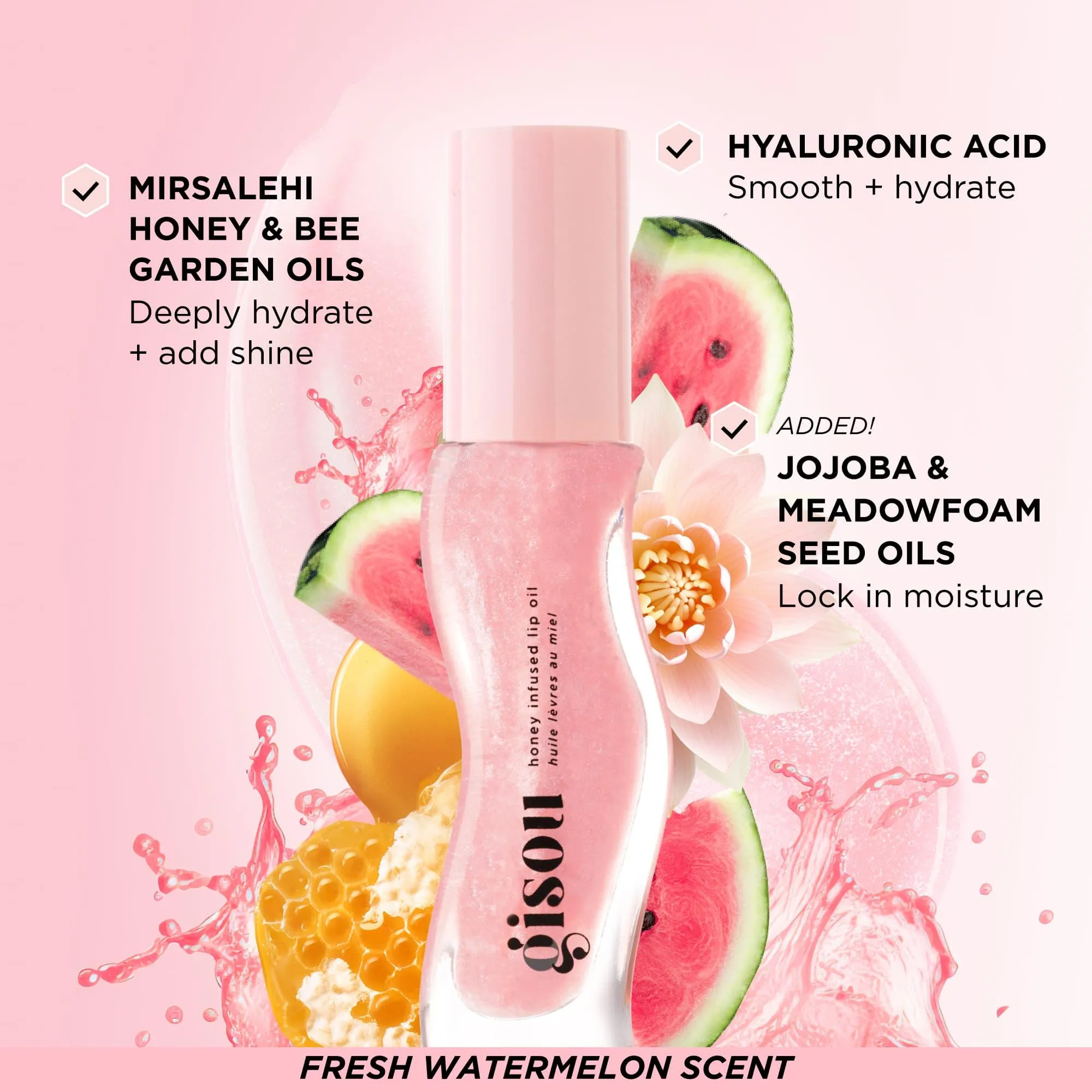 GISOU HONEY INFUSED LIP OIL (watermelon sugar)