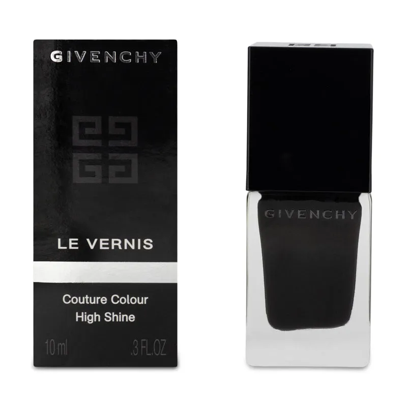 Givenchy Le Vernis Nail Lacquer Black Nail Polish 04 Noir Interdit