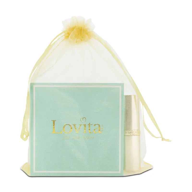 Gold Charm Bracelet & L'Oreal Nude Lipstick Gift Set