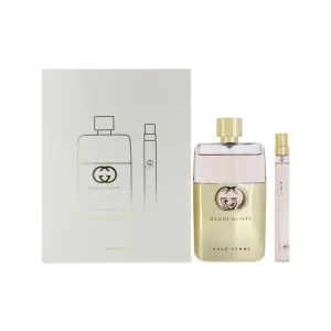 Gucci Guilty Pour Femme 90ml & 10ml Eau De Parfum Travel Set (Blemished Box)
