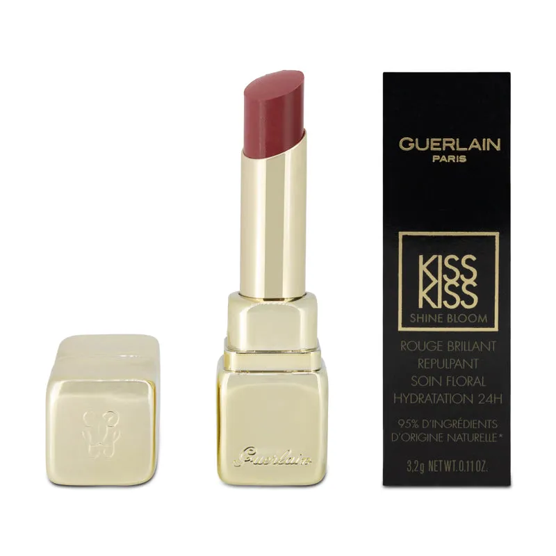Guerlain KissKiss Shine Rouge Hydration Pink Lipstick 129 Blossom Kiss
