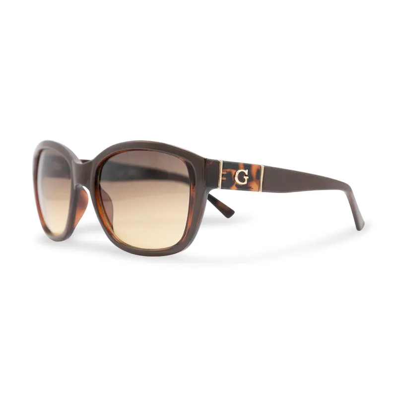 Guess Women's Sunglasses Brown Cat Eye GU7337