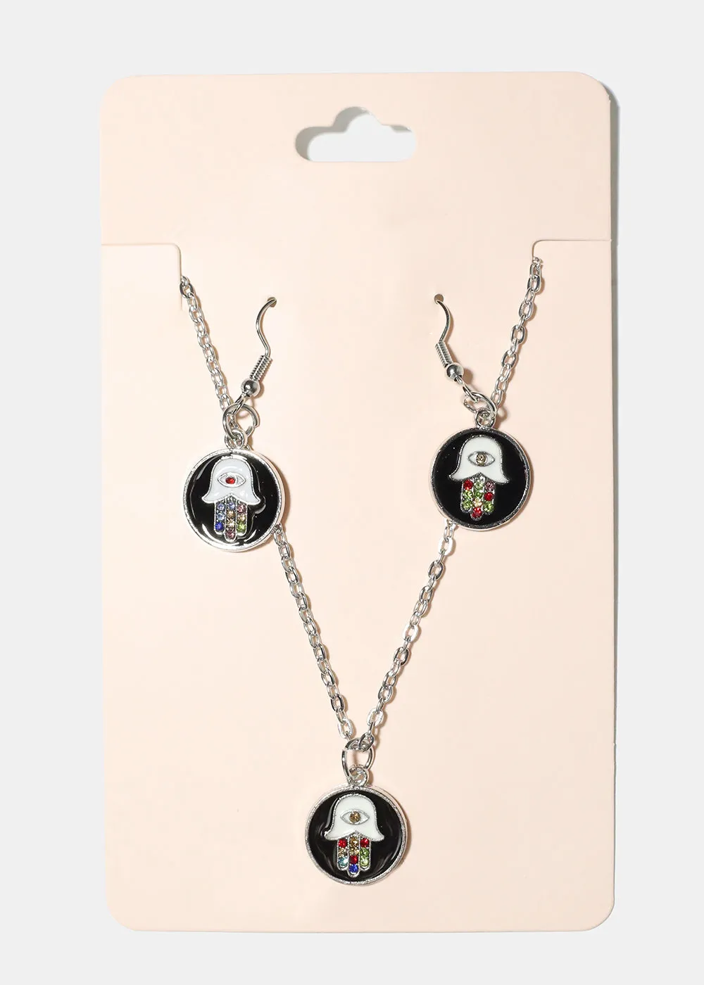 Hamsa Hand Pendant Necklace
