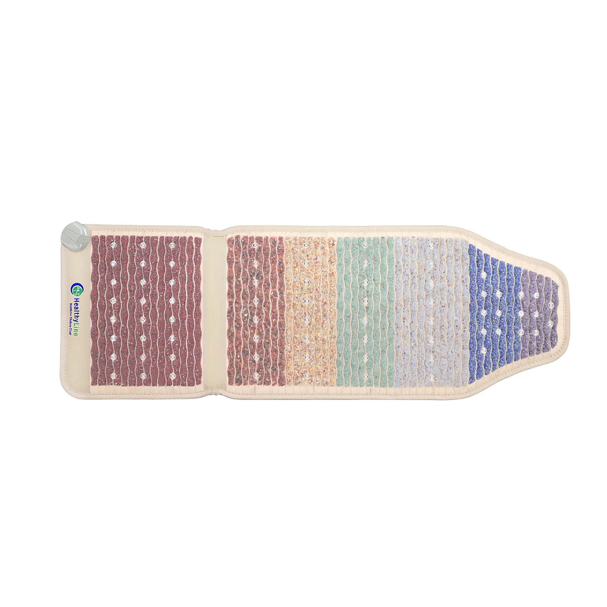 HealthyLine Rainbow Chakra Mat Chair 5318 Firm - Photon PEMF InframMat Pro