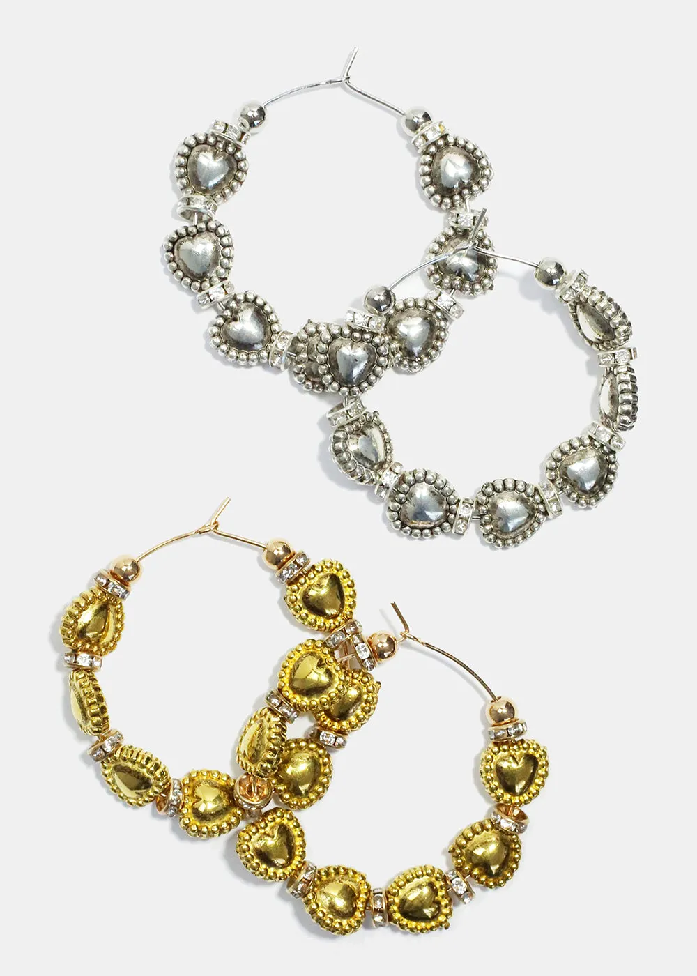 Heart Hoop Earrings