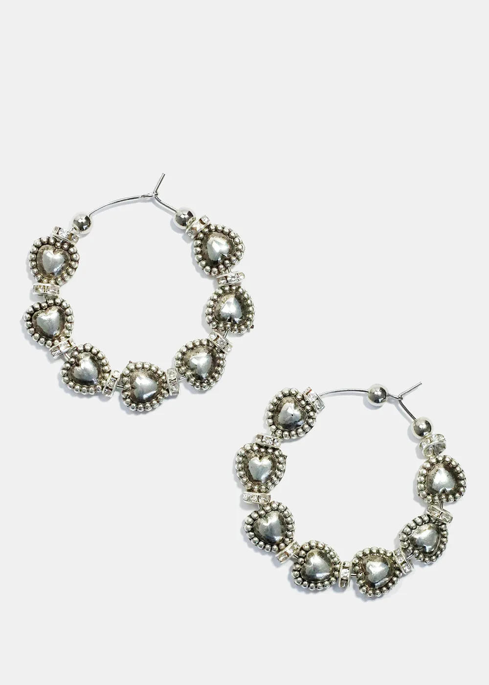 Heart Hoop Earrings