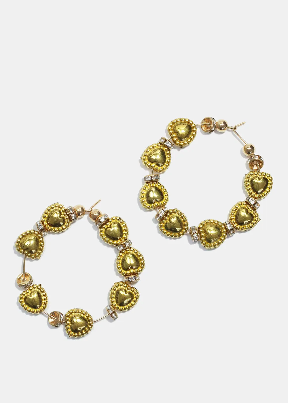 Heart Hoop Earrings
