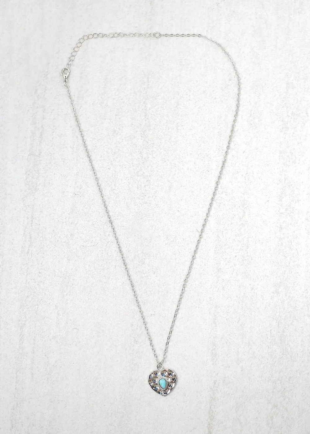 Heart with Stone Necklace