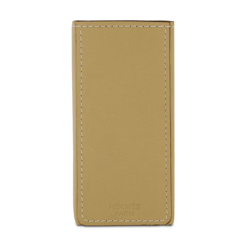 Hermes Beige Leather Case Perfume Holder 100ml