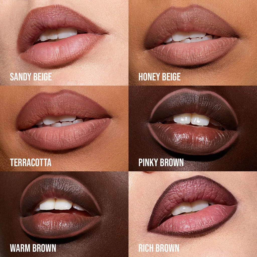 Huda Beauty Lip Liner Lip Contour 2.0 Automatic Matte Lip Pencil (PINKY BROWN -BOMBSHELL)