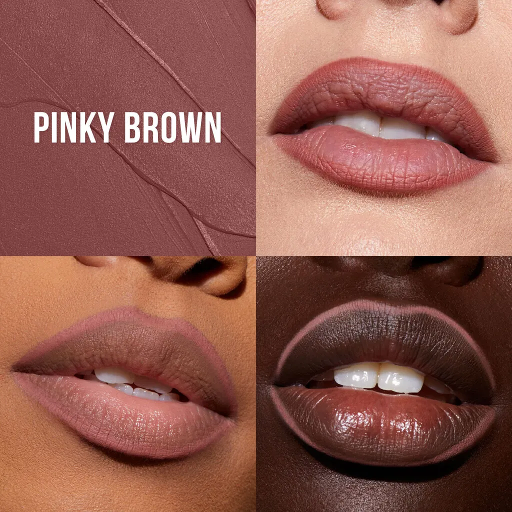 Huda Beauty Lip Liner Lip Contour 2.0 Automatic Matte Lip Pencil (PINKY BROWN -BOMBSHELL)