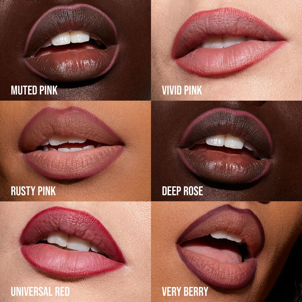 Huda Beauty Lip Liner Lip Contour 2.0 Automatic Matte Lip Pencil (Warm Brown)