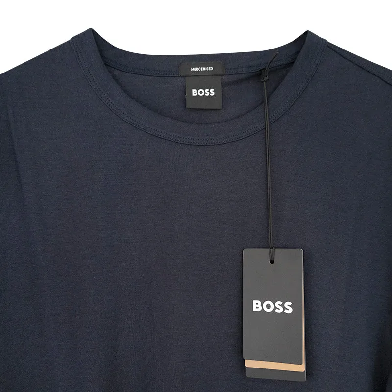 Hugo Boss Mercerised T-Shirt Thompson 03 Black Men's