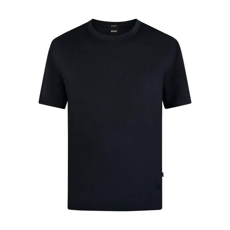 Hugo Boss Mercerised T-Shirt Thompson 03 Black Men's