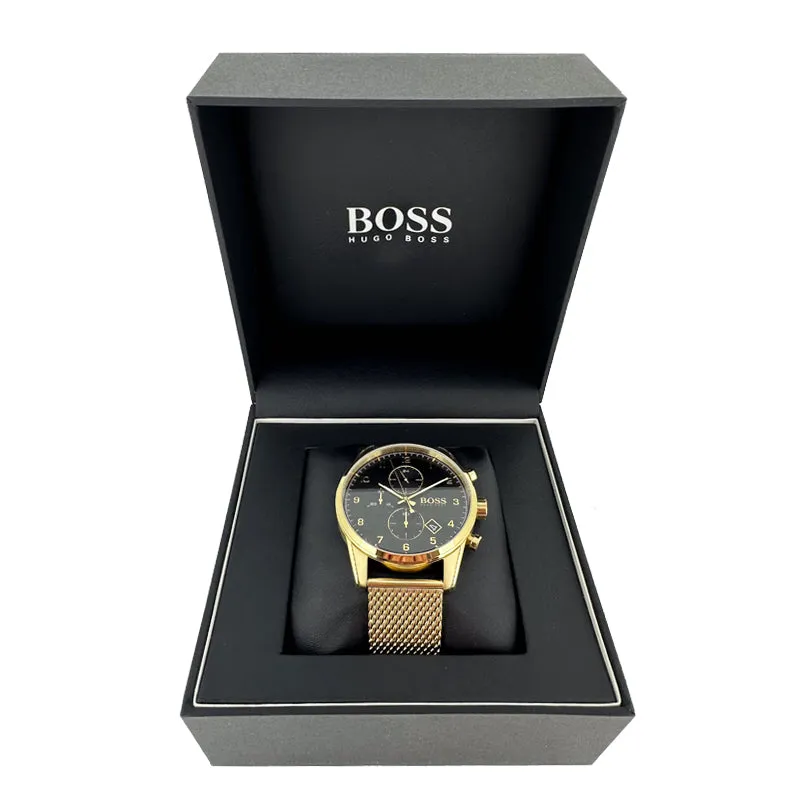Hugo Boss Skymaster Men's Watch Gold Chronograph 1513838