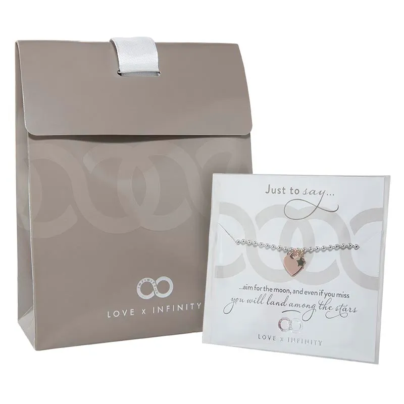 Infinity & Co Heart Moon & Stars Bracelet