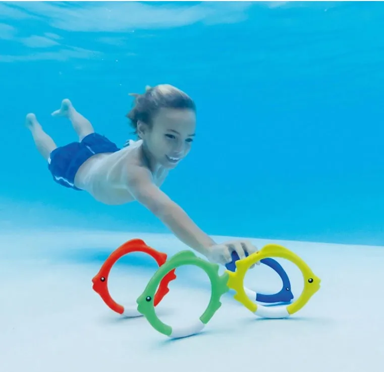 Intex Underwater Fish Rings - Diving Toy - 4 Rings