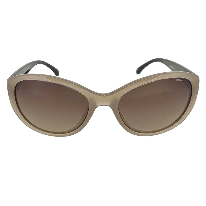 Invu Unisex Sunglasses Beige/Demi Gradient Brown B2509C Ladies Sunglasses
